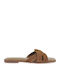 Women's Flat Sandals Tabac Brown