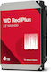 Western Digital Red Plus 4TB HDD Hard Drive 3.5...
