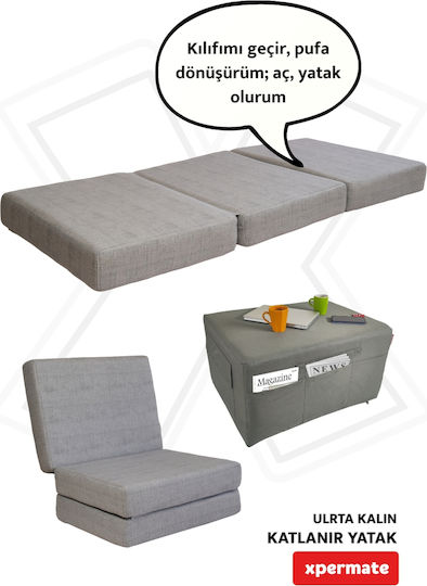 SteweHome Halb doppelt Camping Schlafmatte 180x80cm Dicke 14cm Graue