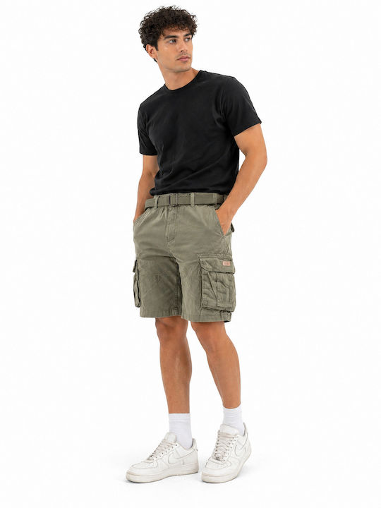 Double Men's Cargo Shorts Dk Khaki