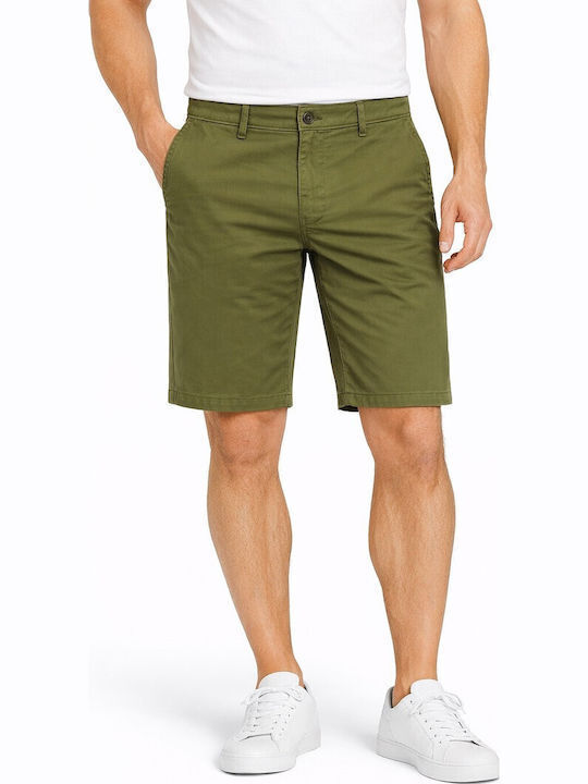 P&J Clothing Ανδρική Βερμούδα Chino Χακί