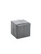 Living Room Stool Upholstered with Artificial Leather Enzo Grey 31x31x31cm