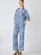 Women's Blue Set with Trousers with Rubber Band