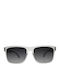 Goodr Unisex Sunglasses With White Frame And Gray Gradient Lens G00729-GRG-02