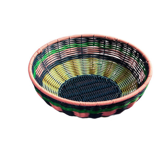 Maegen Dekorative Schale Rattan Rosa 11x11cm