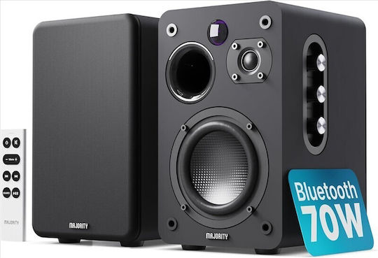 Majority D70X Difuzoare Active Cu Bluetooth 70W Pereche Negru