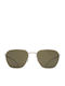 Mykita Unisex Sunglasses with Silver Metallic Frame and Brown Mirror Lens