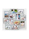 Fandy Multi Picture Frame Wall-mounted 12 Photos Plastic with Silver Frame