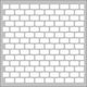 Artdeco Stencil 30x30cm Brick Pattern 130