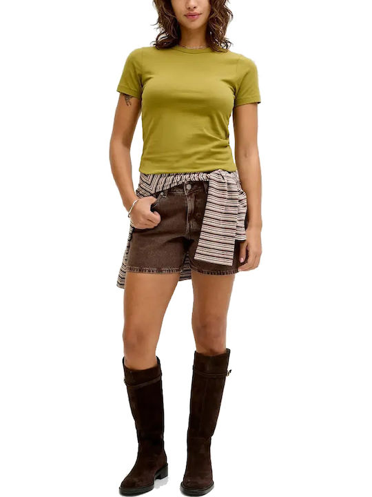 Jack & Jones Women's Jean Shorts Brown