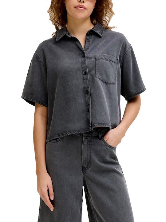 Jack & Jones Γυναικείο Πουκάμισο Ανθρακι