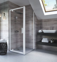 Ideal Standard Ultra Flat S Τετράγωνη Ντουζιέρα Τεχνητής Πέτρας 90x90cm Γκρι