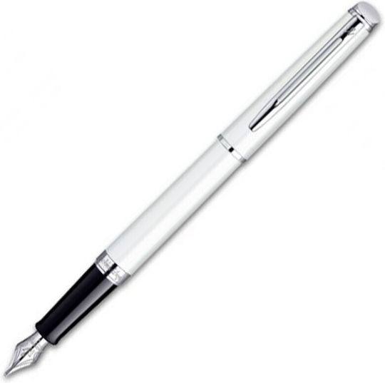 Waterman Hemisphere Stilou Fine Alb cu Cerneală Albă
