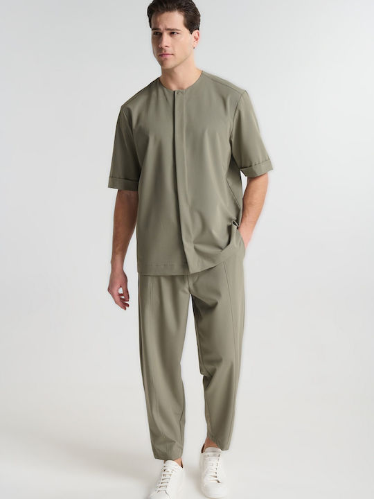 P/Coc Trousers Set in Relaxed Fit Green