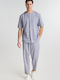 Pantaloni Set cu Croială Relaxată Negru
