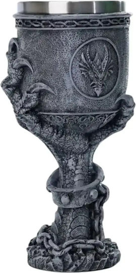 Xylino.gr Ποτήρι Weißwein / Wasser aus Kunststoff in Grau Farbe Kelch ac10050
