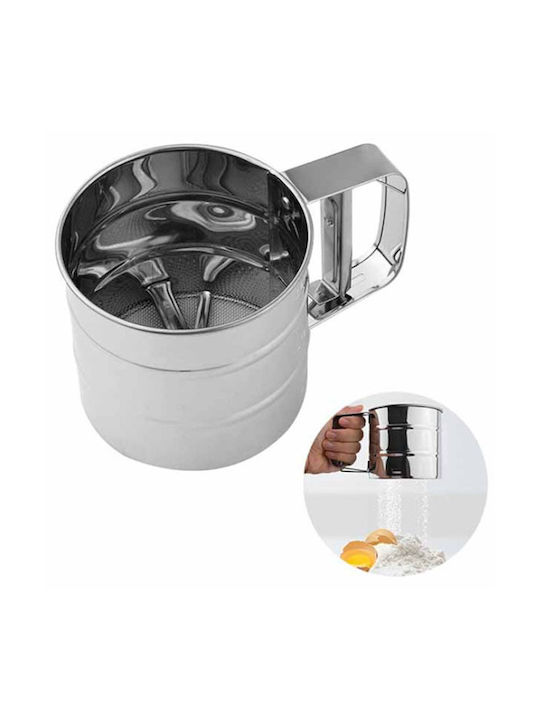 Powdered Sugar Container Stainless Steel 10.5x15.5cm