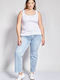 Pantaloni Blugi Damă High Rise Fit Lejer