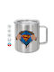 Koupakoupa Superman Hands Metallic Mug with Lid Silver 300ml
