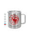 Koupakoupa House Чаша Метална с Капак Сребрист 300ml