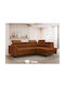 Columbus 202 Ecke Sofa mit Bett mit Rechte Ecke & Stauraum Orange 94x88x88cm