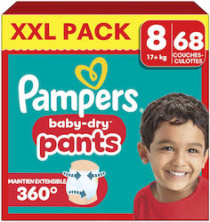 Pampers Baby Dry Pants No. 8 για 17+kg 68τμχ Pampers Baby Dry Pants No. 8 για 17+kg 68τμχ