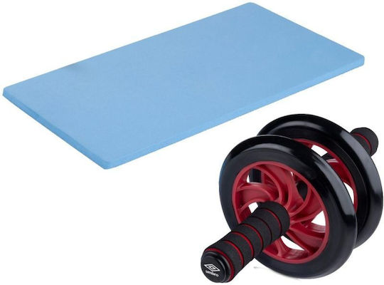 Umbro GSP-268590 Rad Bauchmuskeltrainingsgeräte Rot mit Matte für die Knie