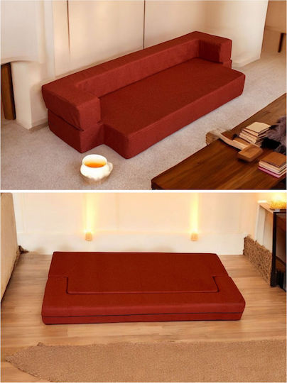 Bean Bag Sofa Red 200x100x20cm