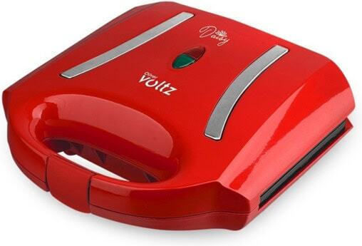Voltz Сандвич мейкър за 2 тоста 750W червен
