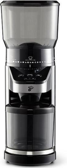 Tchibo Râșniță de Cafea Electrică 160W cu Capacitate de 400g și 26 Nivele de Măcinare Argintie