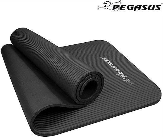 Pegasus Στρώμα Γυμναστικής Pilates Μαύρο (183x61cm)
