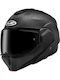 HJC F100 Carbon Matte Black Motorcycle Helmet Flip-Up ECE 22.06 1600gr with Pinlock and Sun Visor