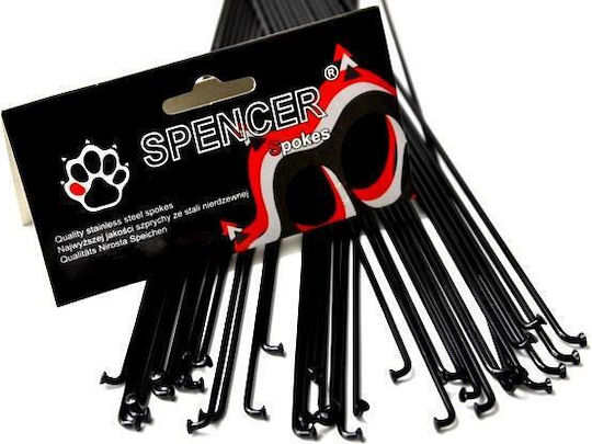 Spencer Schwarze Fahrrad Speichen 36 Stück Edelstahl