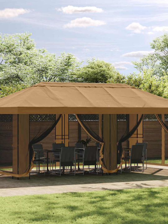 vidaXL Garten Gazebo Beiges 6x3m