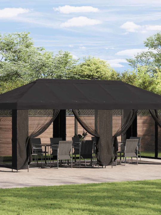 vidaXL Garden Gray Gazebo 6x3m
