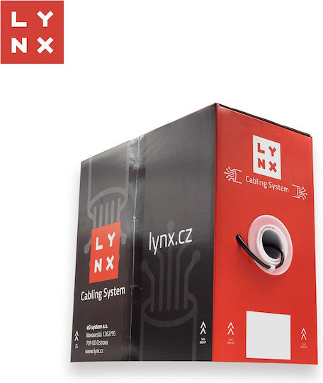 Lynx Direct Attach Copper Cat.5e (Gigabit) Καλώδιο Δικτύου Ethernet εξωτερικού χώρου 305m Μαύρο