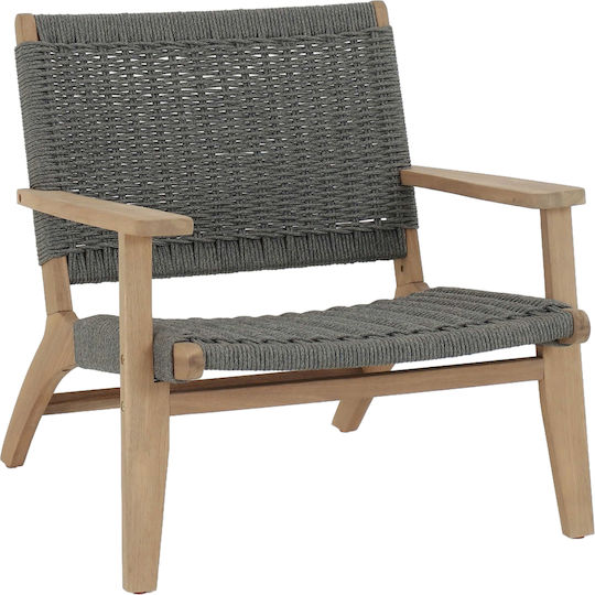 Lounge Armchair Grey 78x62x67cm
