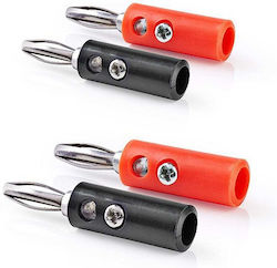 Set Prize Banană 4.5mm Placate cu Nichel 4 Bucăți Negre Roșii Cagb26900va Set Prize Banană 4.5mm Placate cu Nichel 4 Bucăți Negre Roșii Cagb26900va
