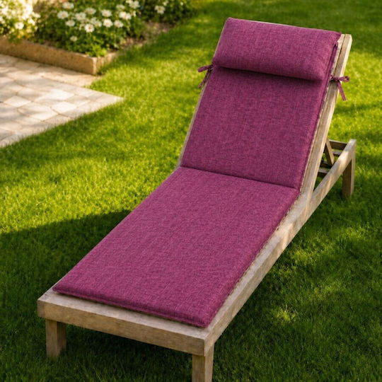 Pucioasa Pernă Pentru Pat De Soare Cu Spătar Bej 60x190cm