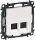 Eingebautes Installationsmodul 2xrj45 Cat 6 Stp Valena Life Legrand Weiß