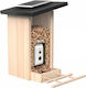 Birdfy Vogel Futterautomat Ai Kamera Ip66 Wasserdicht Solar Panel Braun Beige