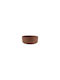 Piana Round Porcelain Brown Serving Bowl