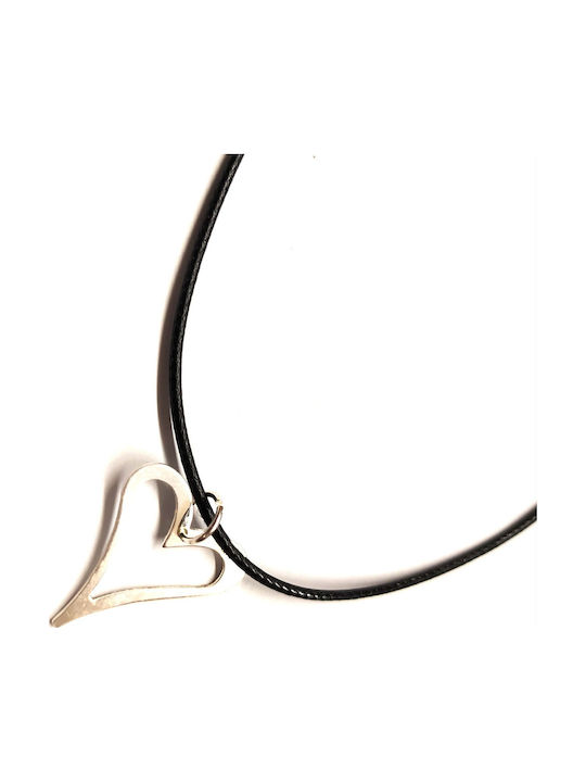 Amalfi Accessories Necklace With Heart Design In Silver