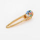 Gold Haarspangen Mehrfarbige Steine & Zirkon