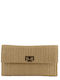Rattankurze Handtasche Beiges
