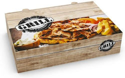Intertan Set 10 Papier Einweg-Lebensmittelbehälter Steakhaus 25x17,5x6cm