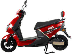 Velogreen Ηλεκτρικό Scooter Ισχύος 2000W με Τελική Ταχύτητα 25km/h για Οδήγηση Χωρίς Δίπλωμα Κόκκινο Χρώμα