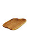 Piață De Servire Din Lemn Bej 35x23cm pl624.020