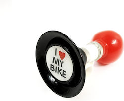 Saks I Love My Bike Black-red Bicycle Horn