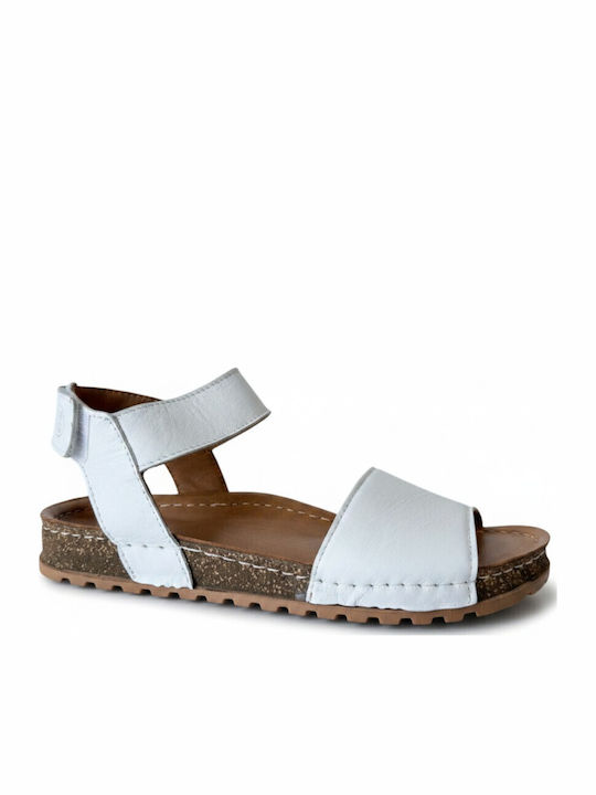 Leather Women's Anatomic White Sandals